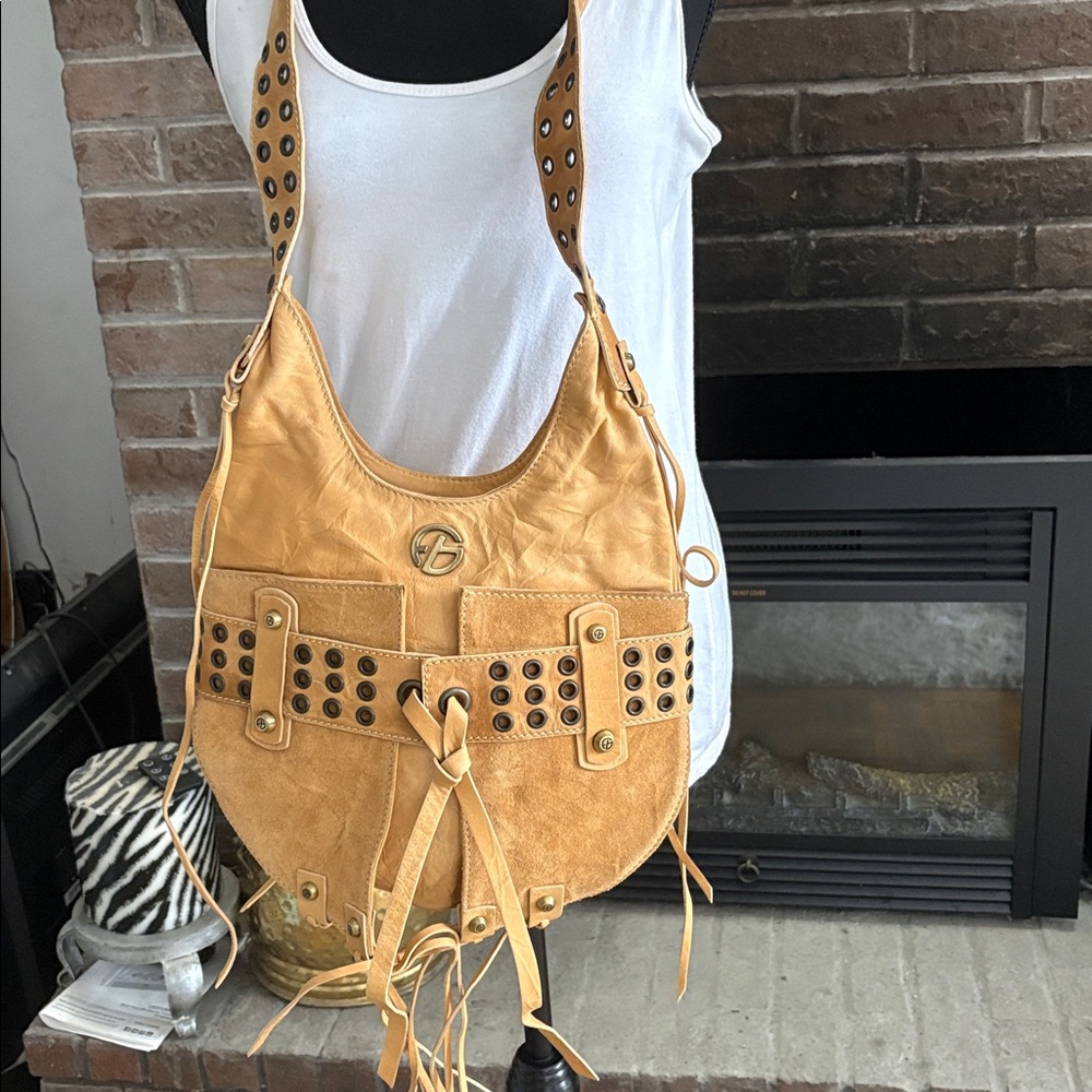Francesco Biasia Tan Hobo Bag - Picture 4 of 5